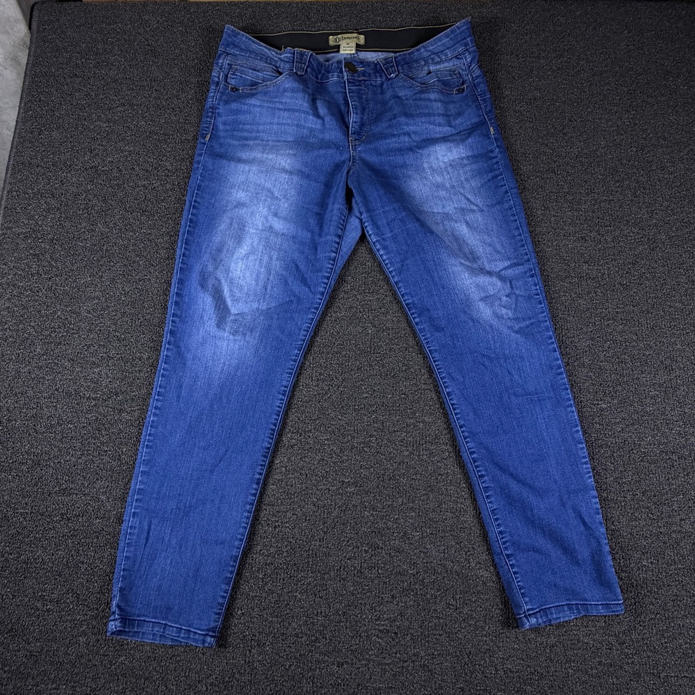Democracy Jeans Womens 16 (36x28) Ab'solution Blue Skinny Stretch Medium Wash